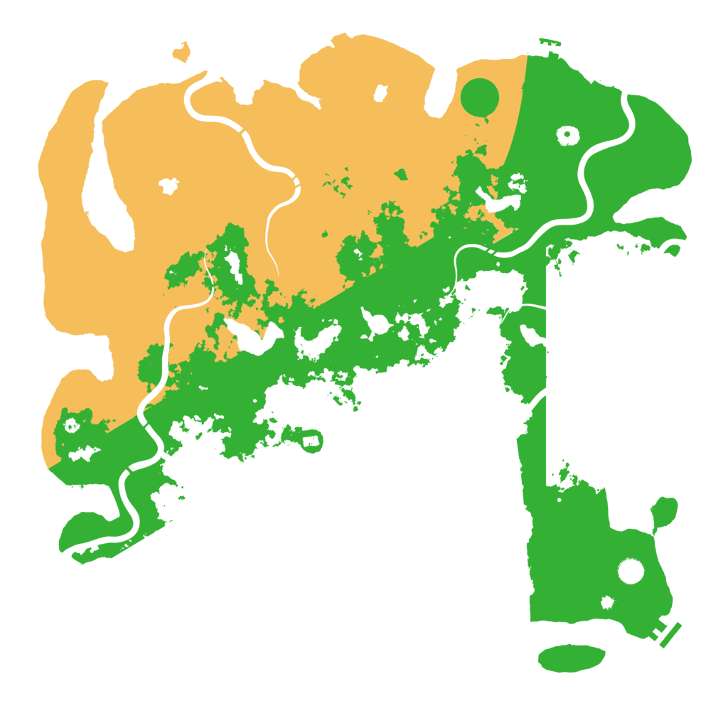 Biome Rust Map: Procedural Map, Size: 5000, Seed: 18882134