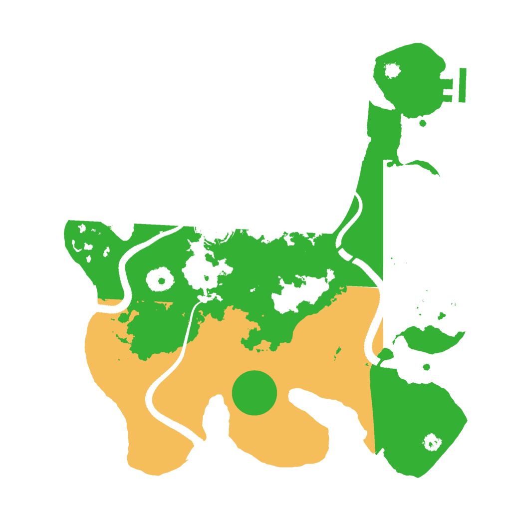 Biome Rust Map: Procedural Map, Size: 3000, Seed: 48391