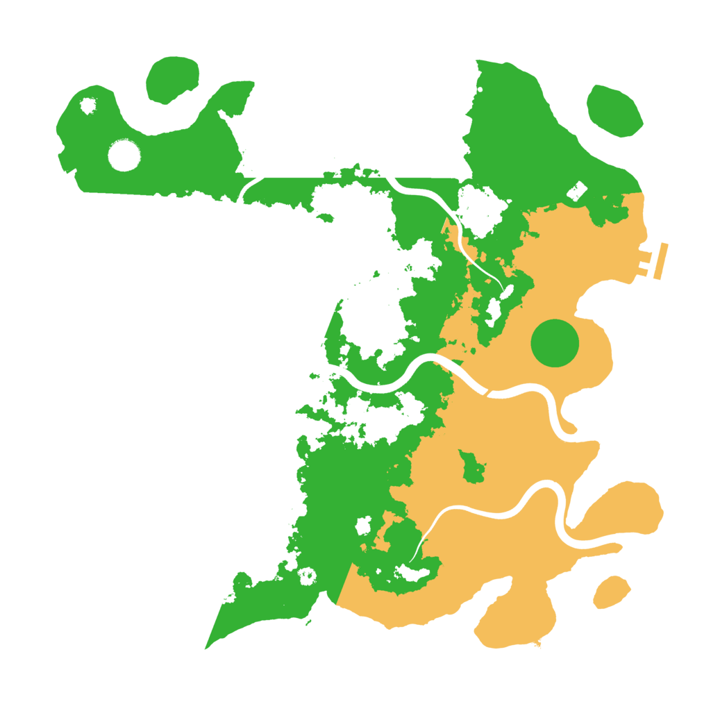 Biome Rust Map: Procedural Map, Size: 3900, Seed: 352165132