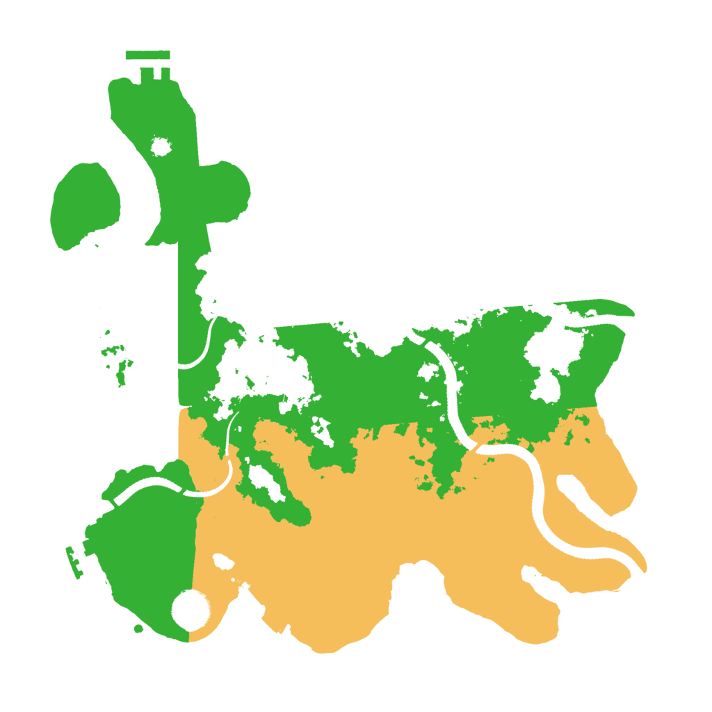 Biome Rust Map: Procedural Map, Size: 3250, Seed: 576380343