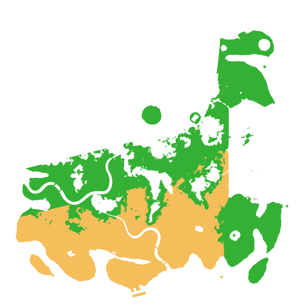 Biome Rust Map: Procedural Map, Size: 4500, Seed: 278275417