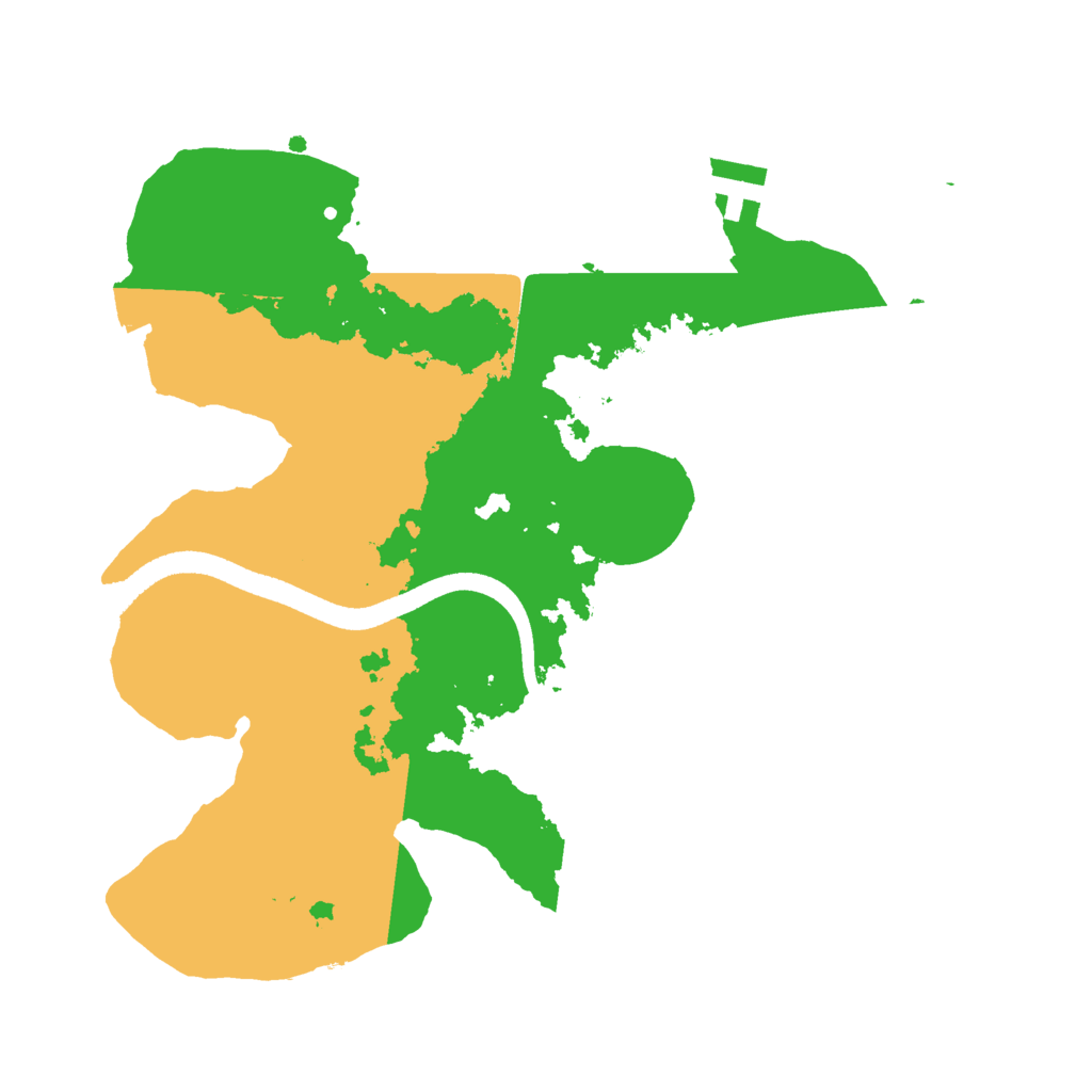 Biome Rust Map: Procedural Map, Size: 2500, Seed: 788109792