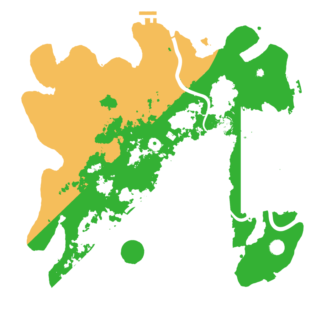 Biome Rust Map: Procedural Map, Size: 3700, Seed: 1551868142