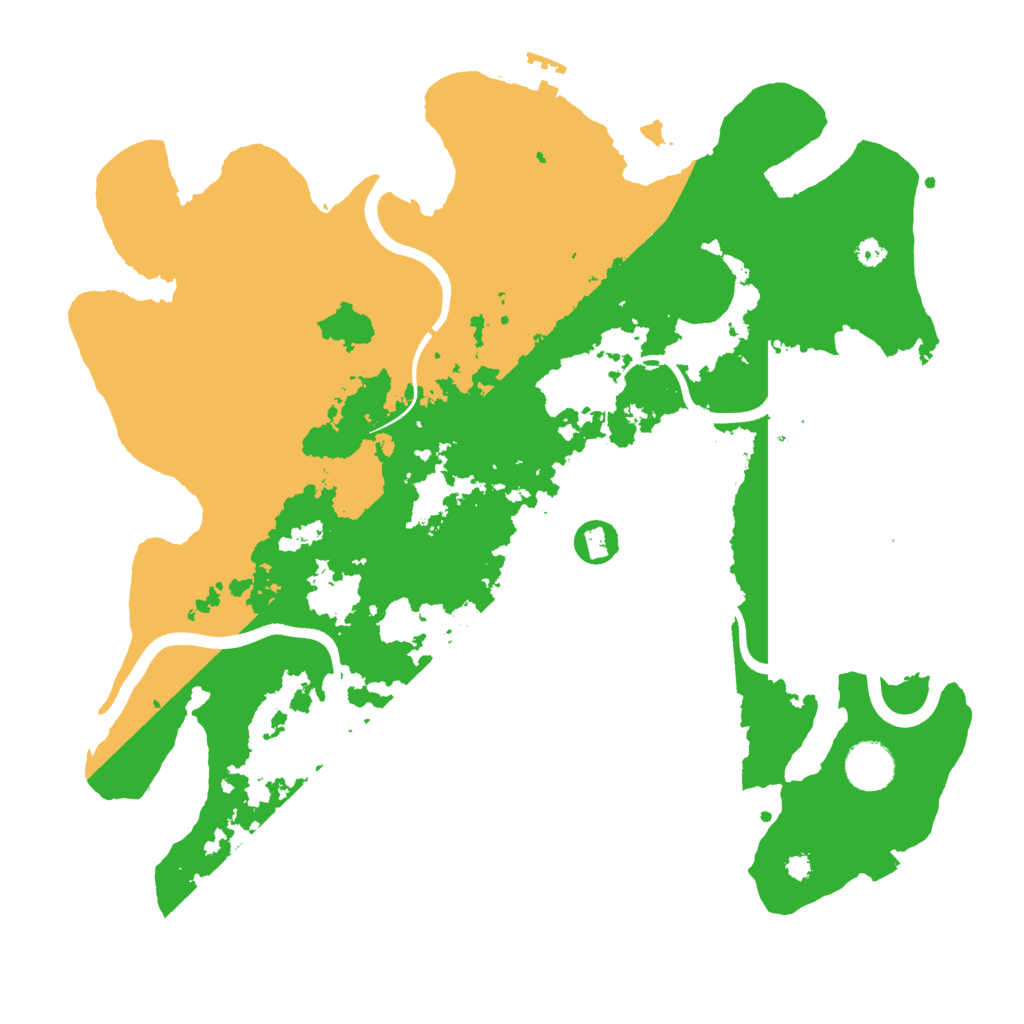 Biome Rust Map: Procedural Map, Size: 3700, Seed: 1551868142