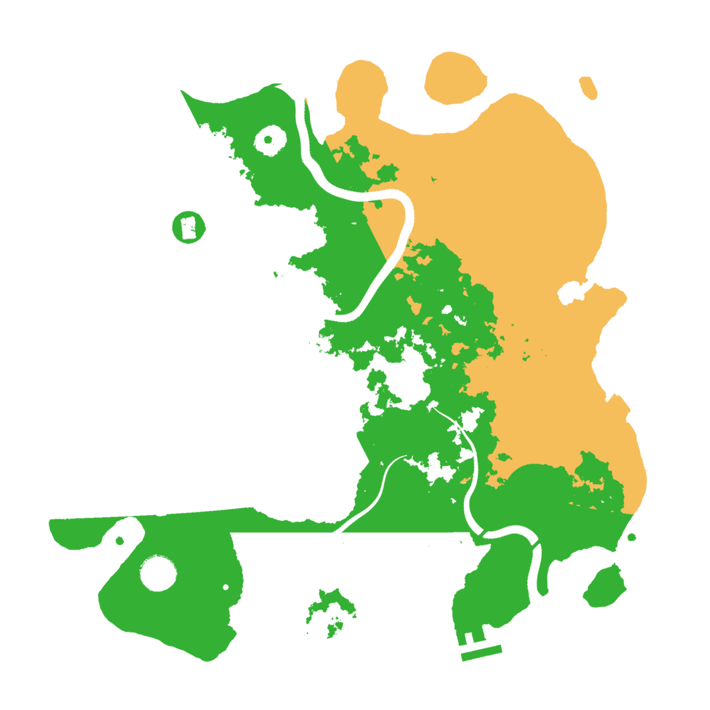 Biome Rust Map: Procedural Map, Size: 3500, Seed: 1983718585