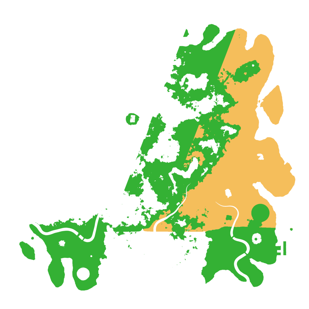 Biome Rust Map: Procedural Map, Size: 4500, Seed: 192467827