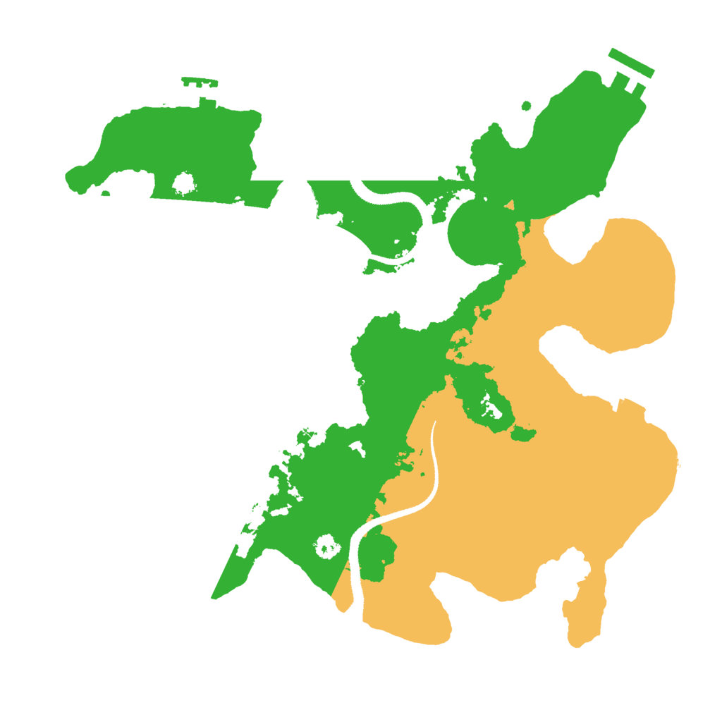 Biome Rust Map: Procedural Map, Size: 3000, Seed: 32134