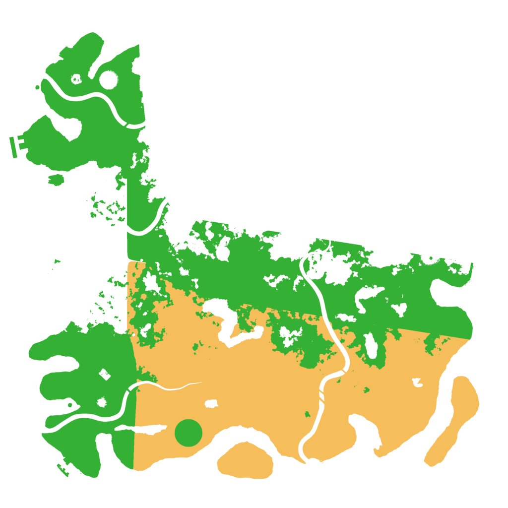 Biome Rust Map: Procedural Map, Size: 4851, Seed: 1829561577