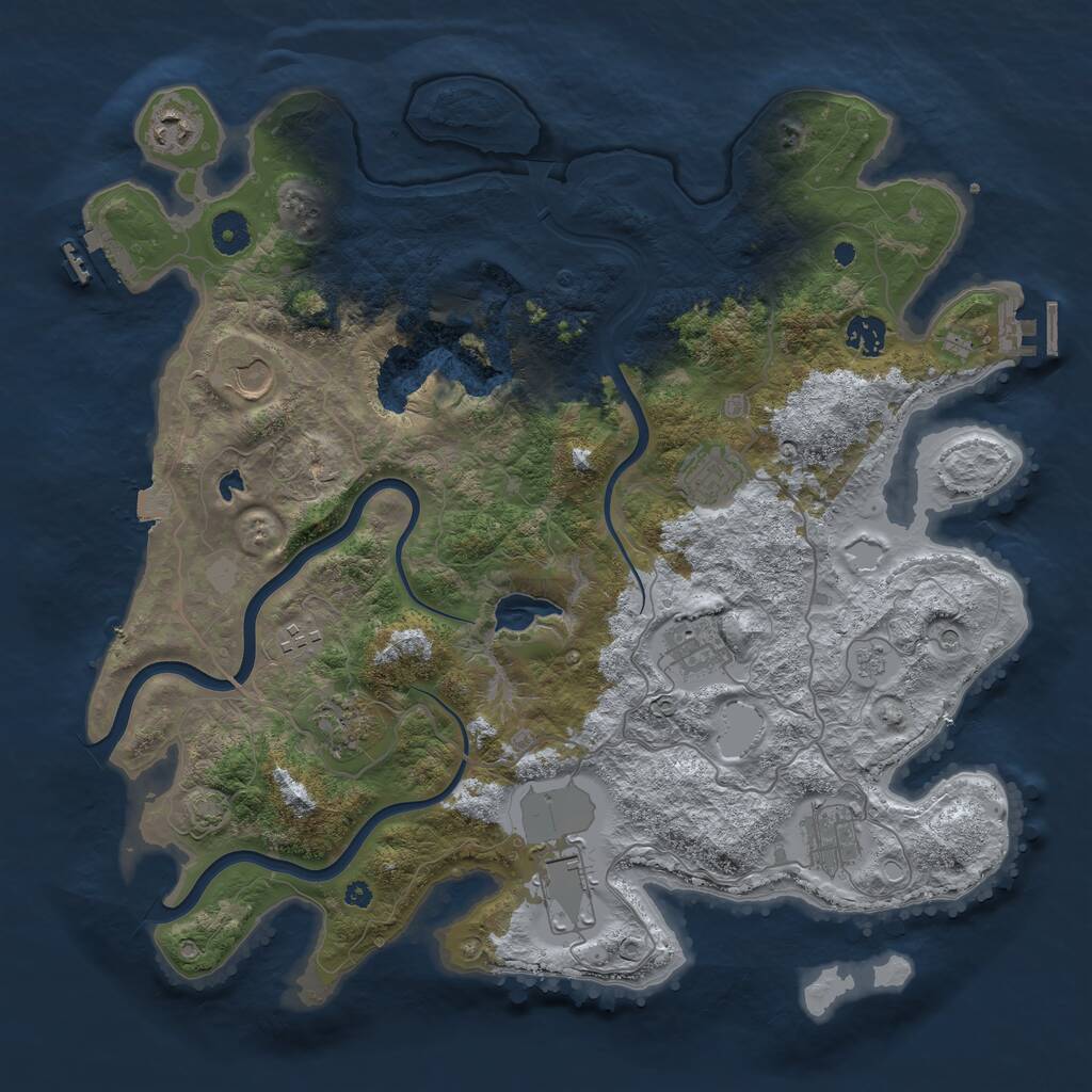 Rust Map: Procedural Map, Size: 4000, Seed: 1902212221, 15 Monuments
