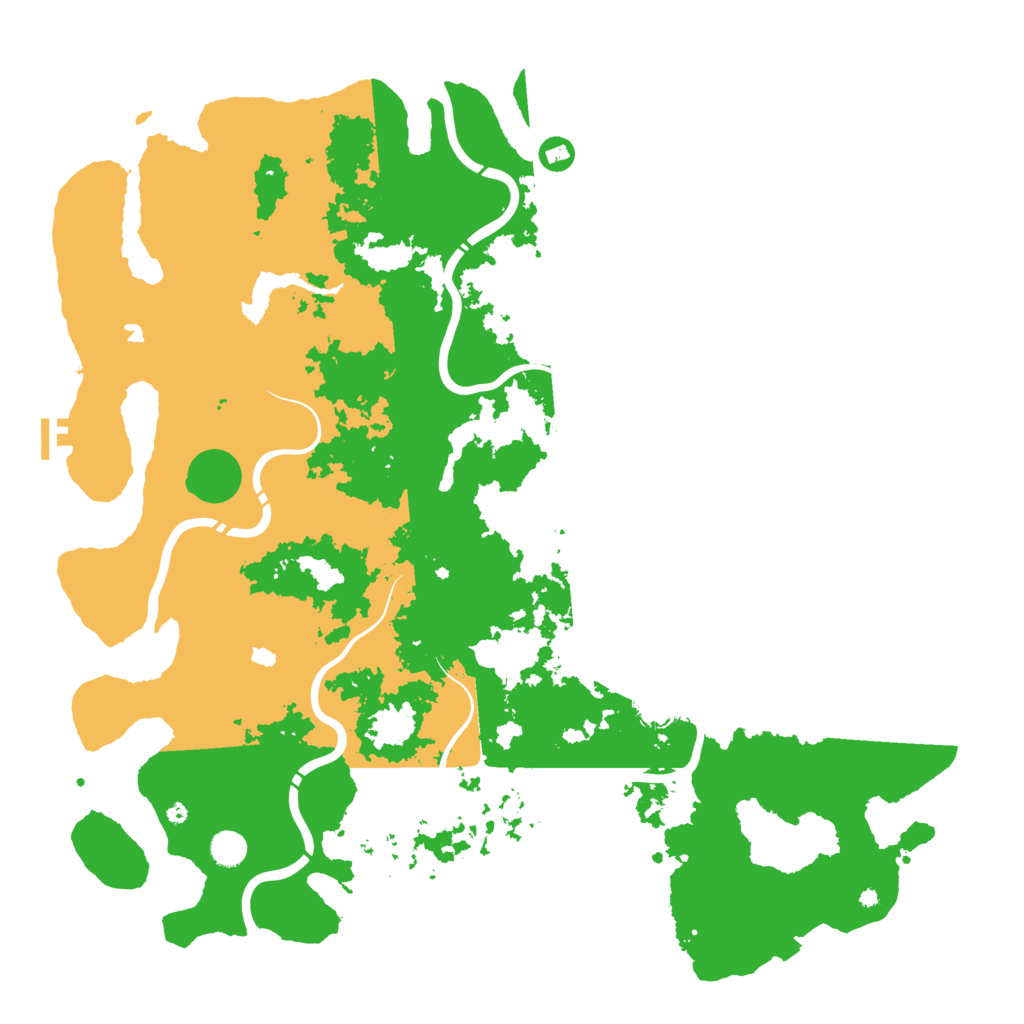 Biome Rust Map: Procedural Map, Size: 5000, Seed: 874747525
