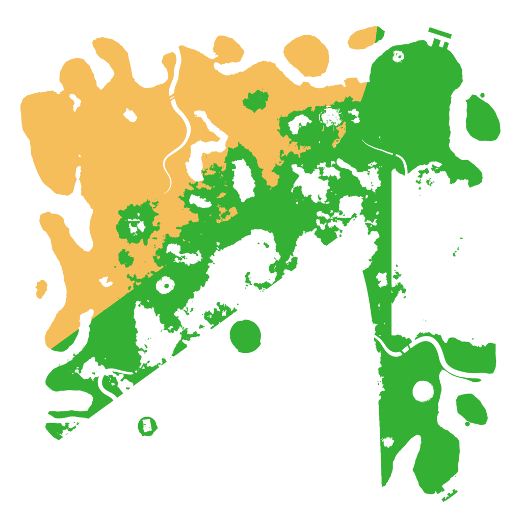 Biome Rust Map: Procedural Map, Size: 4500, Seed: 780477415