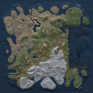 Thumbnail Rust Map: Procedural Map, Size: 4500, Seed: 780477415, 16 Monuments