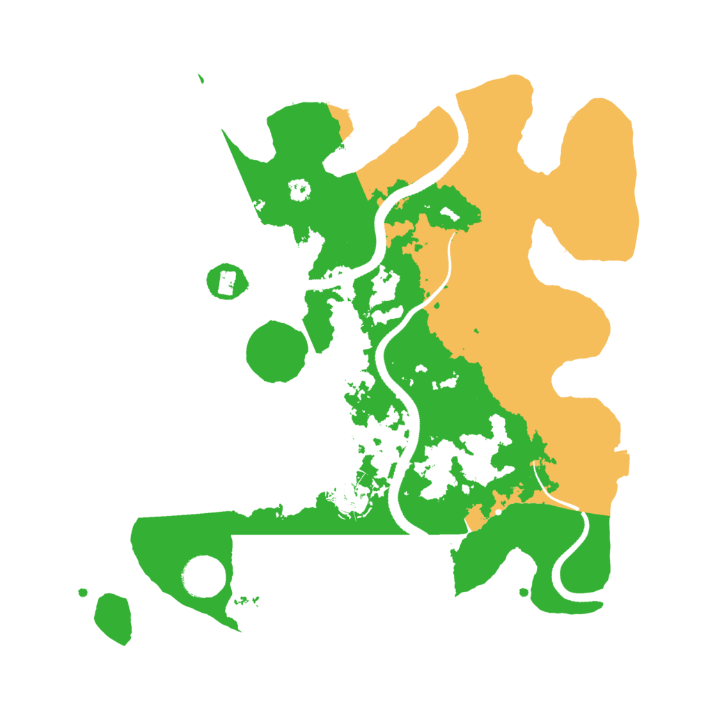 Biome Rust Map: Procedural Map, Size: 3200, Seed: 26144519