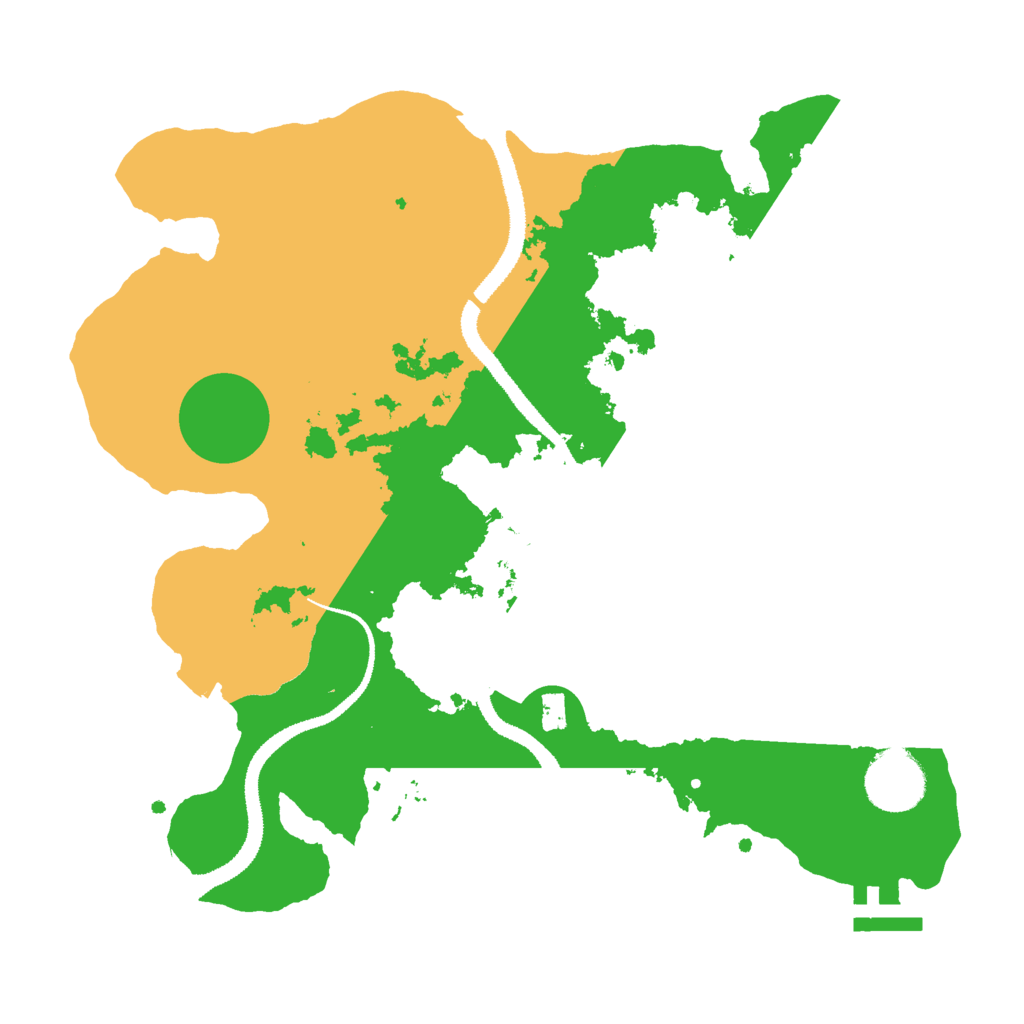 Biome Rust Map: Procedural Map, Size: 3000, Seed: 396968093