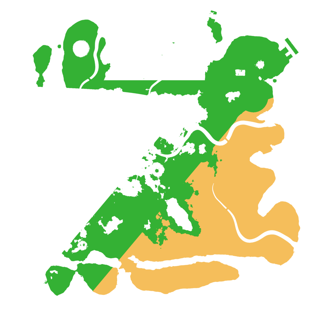 Biome Rust Map: Procedural Map, Size: 3500, Seed: 157189106