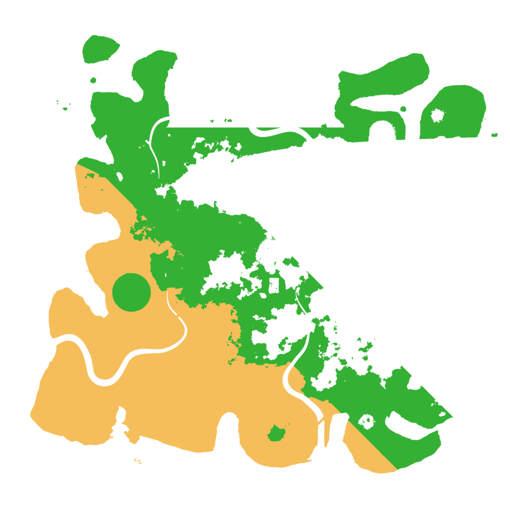 Biome Rust Map: Procedural Map, Size: 3500, Seed: 43210