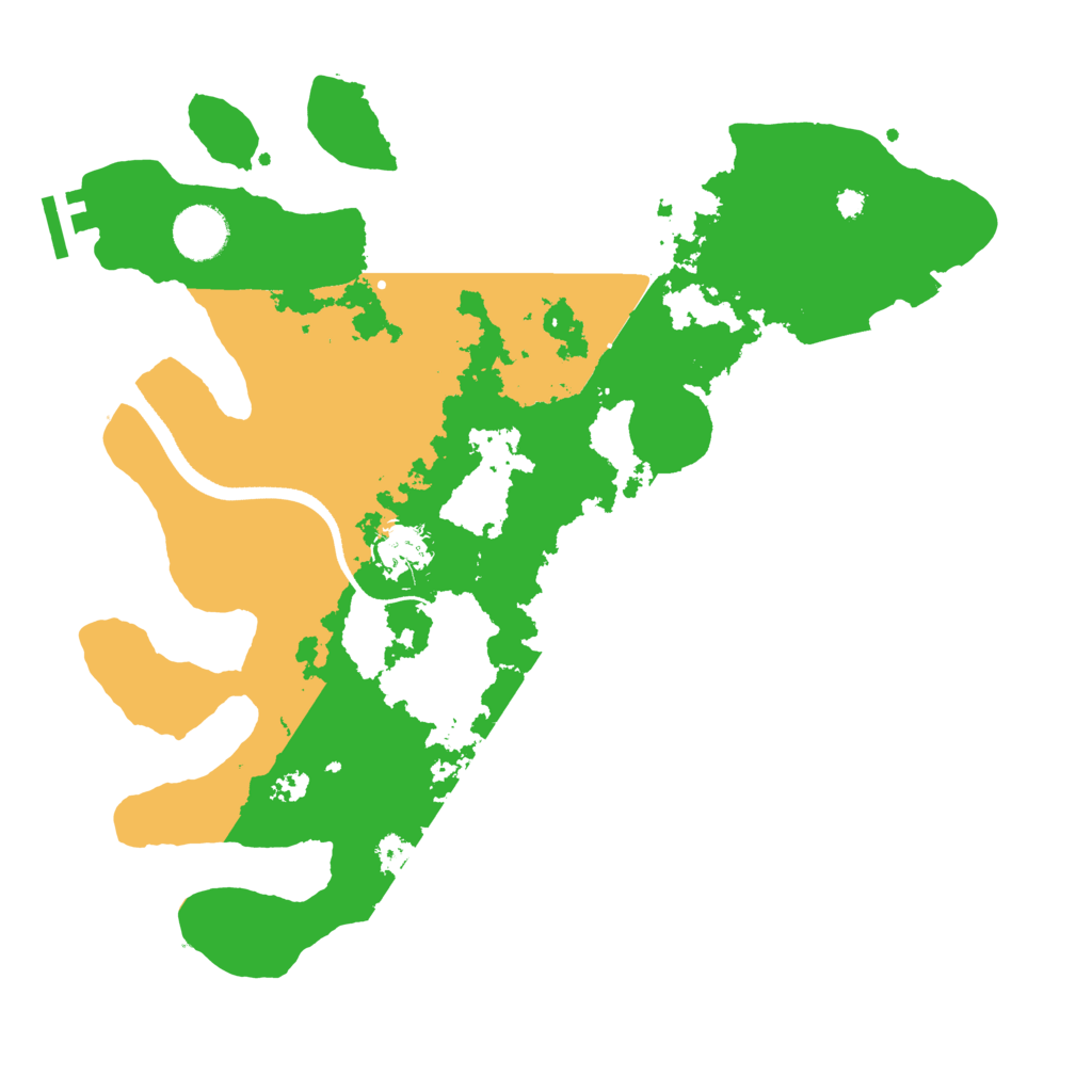 Biome Rust Map: Procedural Map, Size: 3500, Seed: 254528519