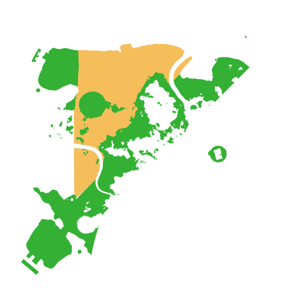 Biome Rust Map: Procedural Map, Size: 3000, Seed: 1226337541