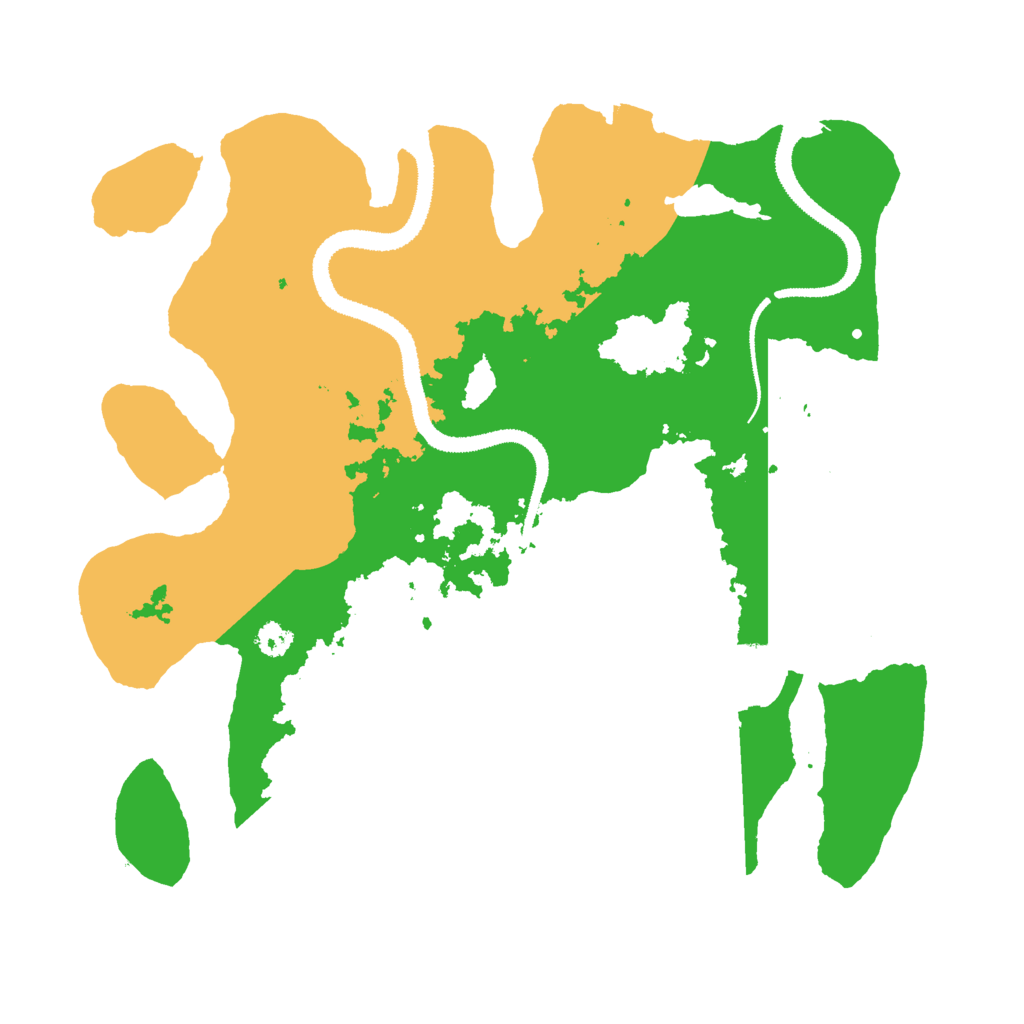 Biome Rust Map: Procedural Map, Size: 3000, Seed: 116985889