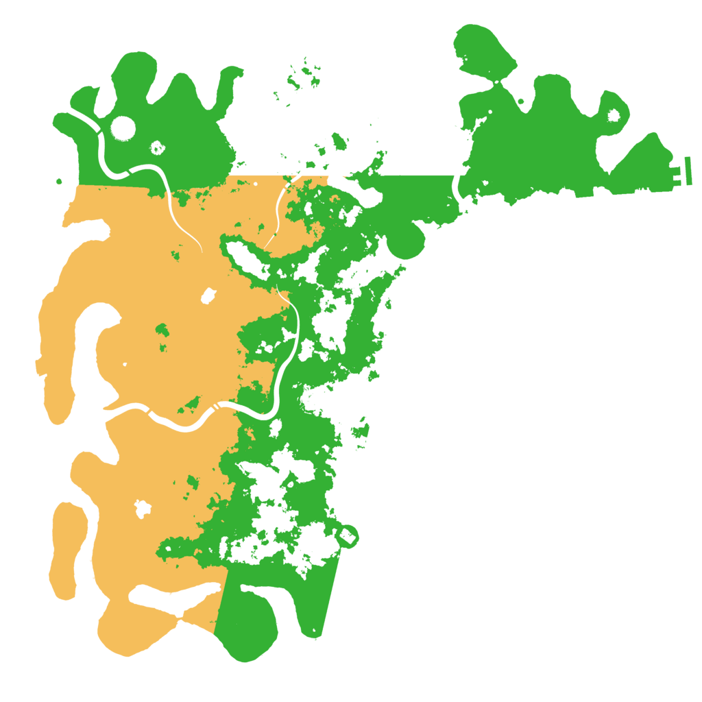 Biome Rust Map: Procedural Map, Size: 5000, Seed: 3197