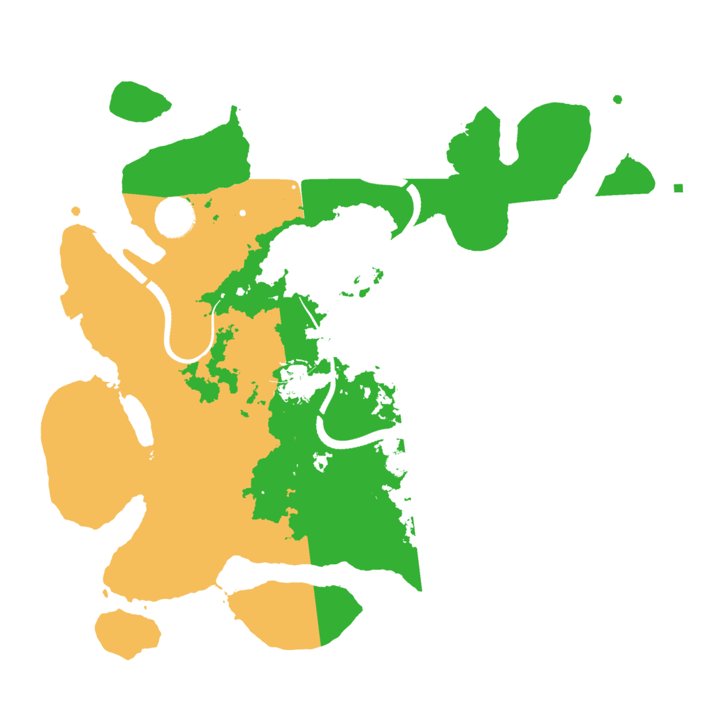 Biome Rust Map: Procedural Map, Size: 3200, Seed: 45250