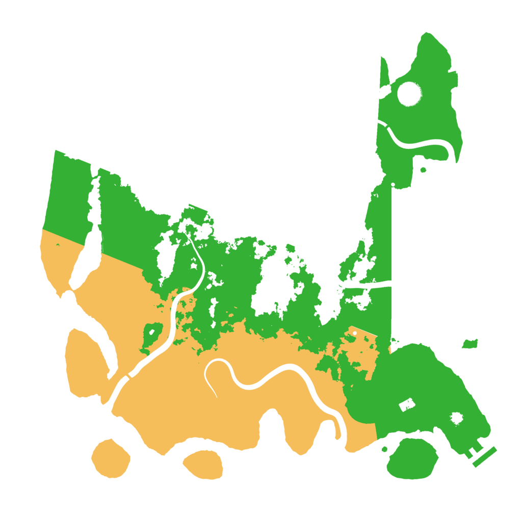 Biome Rust Map: Procedural Map, Size: 3800, Seed: 37500