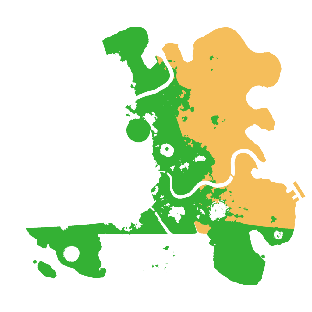 Biome Rust Map: Procedural Map, Size: 3500, Seed: 853259408