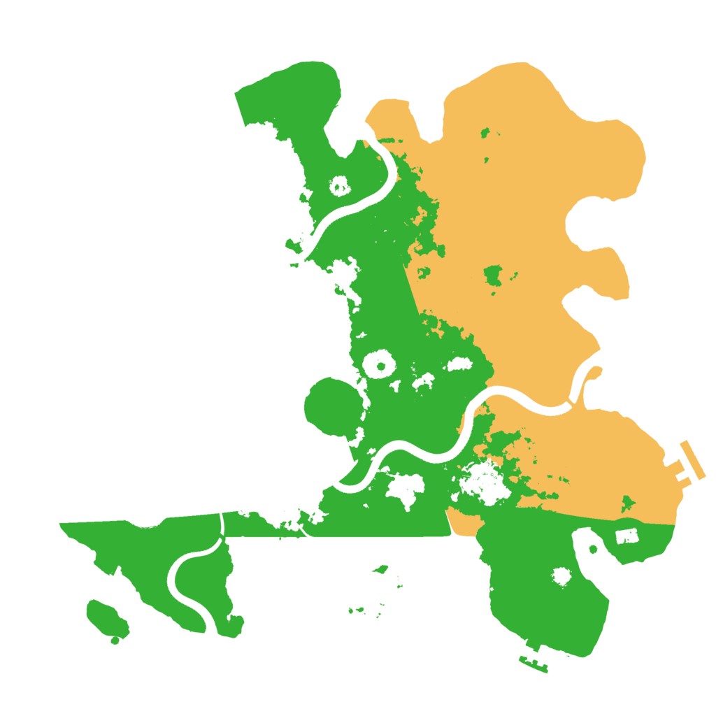 Biome Rust Map: Procedural Map, Size: 3500, Seed: 853259408