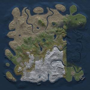 Thumbnail Rust Map: Procedural Map, Size: 4500, Seed: 624356970, 16 Monuments