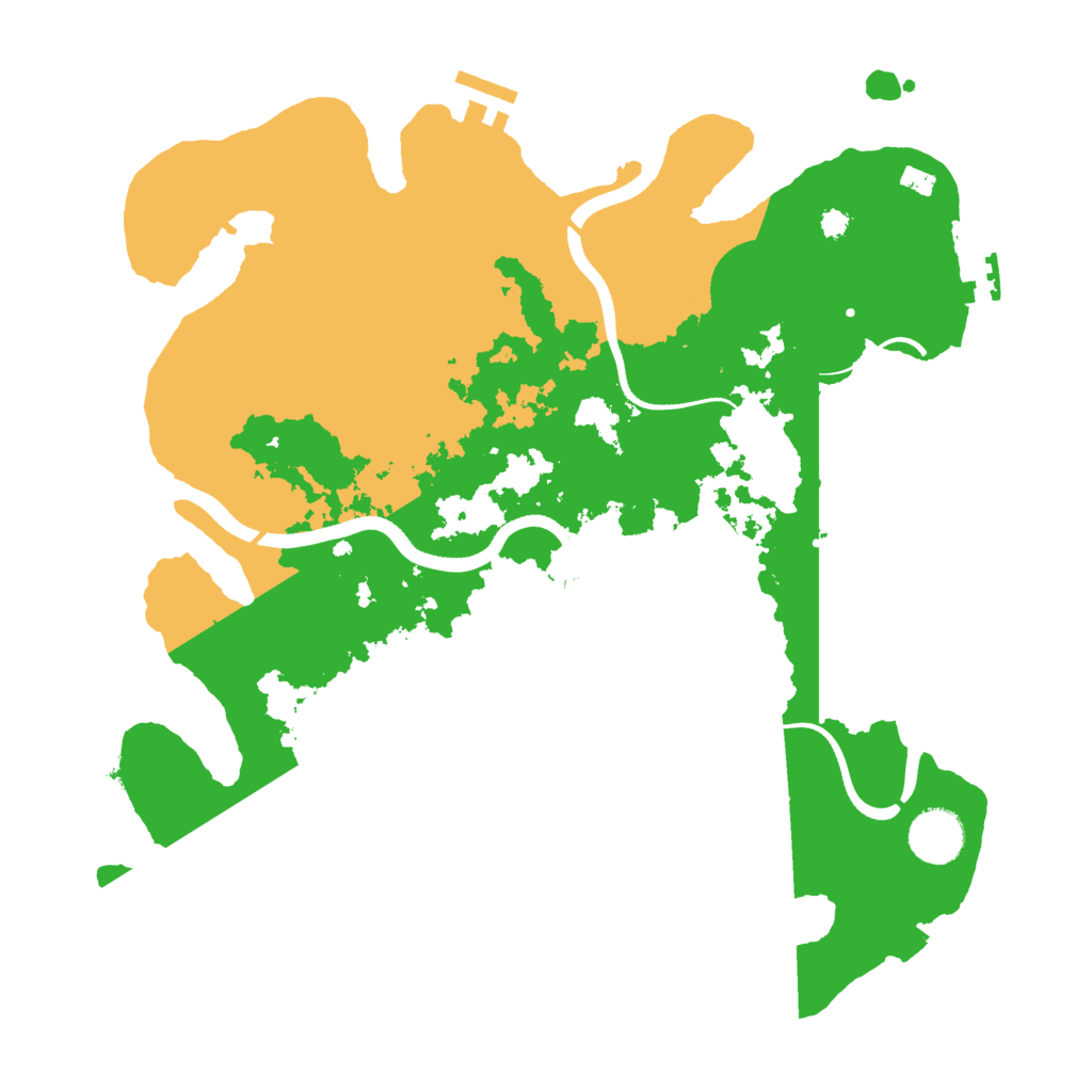 Biome Rust Map: Procedural Map, Size: 3500, Seed: 410535913