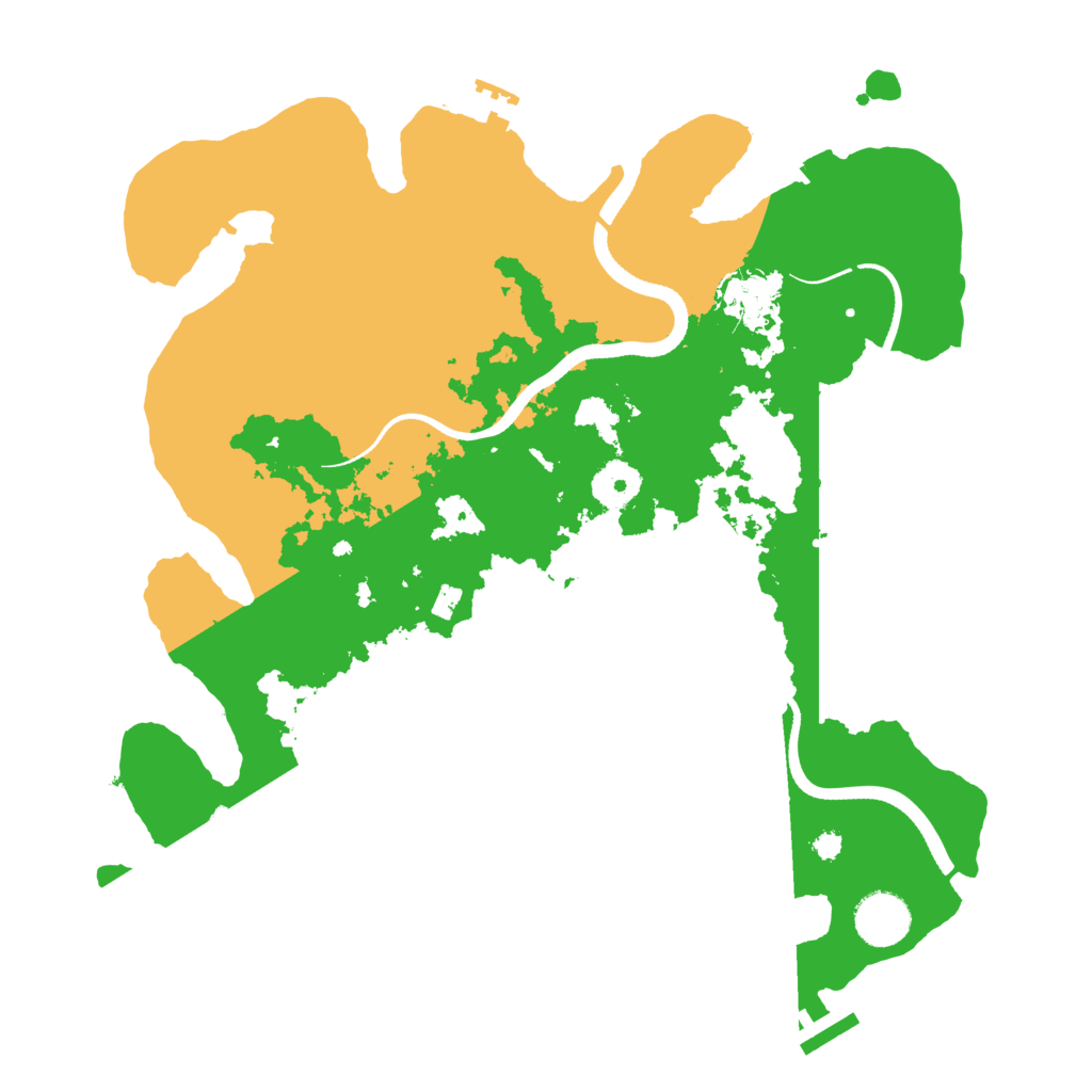 Biome Rust Map: Procedural Map, Size: 3500, Seed: 410535913
