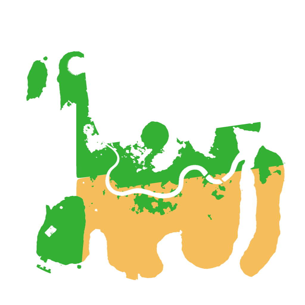 Biome Rust Map: Procedural Map, Size: 3000, Seed: 1095506812