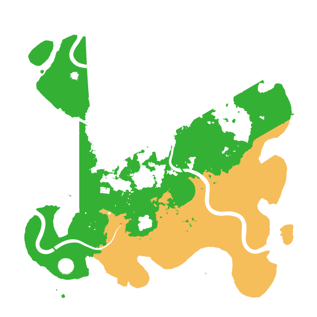 Biome Rust Map: Procedural Map, Size: 3500, Seed: 1157153383