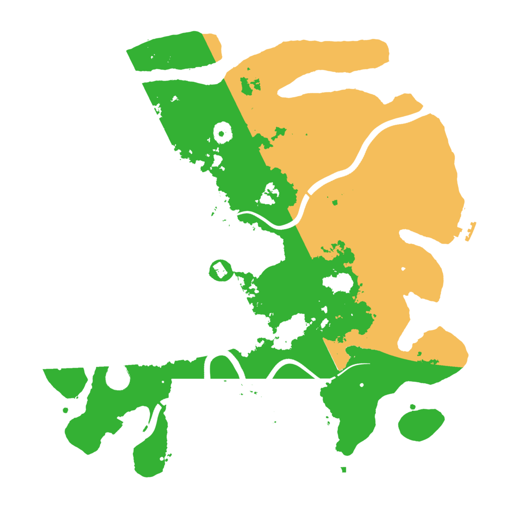Biome Rust Map: Procedural Map, Size: 3700, Seed: 916232927