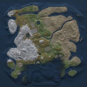 Thumbnail Rust Map: Procedural Map, Size: 3700, Seed: 916232927, 16 Monuments