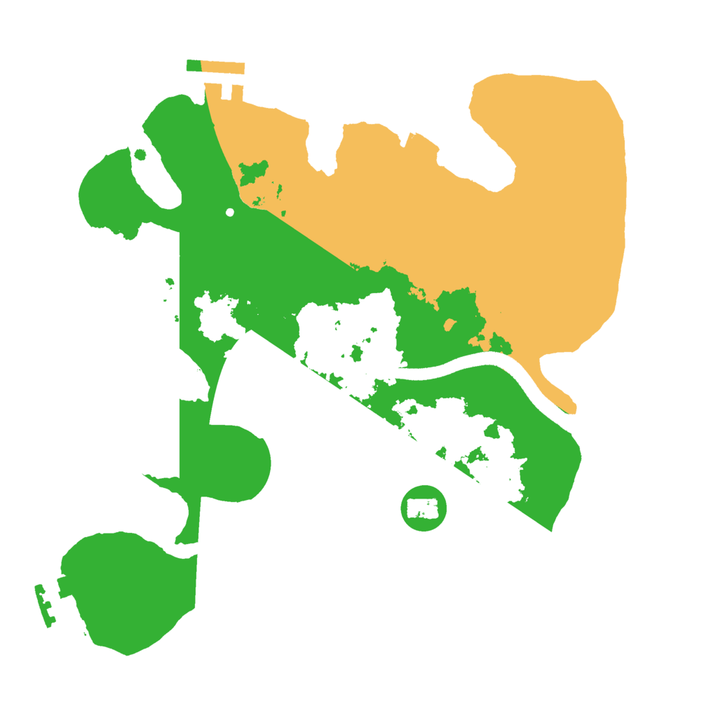 Biome Rust Map: Procedural Map, Size: 2500, Seed: 1218819956