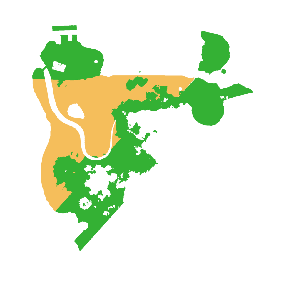 Biome Rust Map: Procedural Map, Size: 2500, Seed: 9090