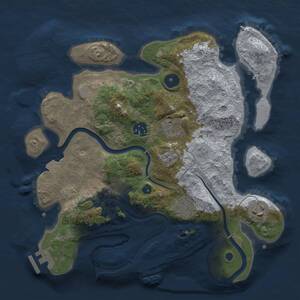Thumbnail Rust Map: Procedural Map, Size: 3120, Seed: 287825136, 11 Monuments