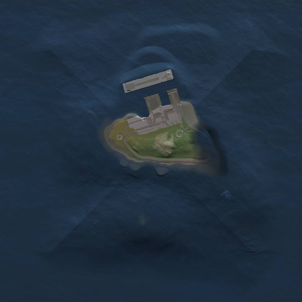 Rust Map: Procedural Map, Size: 1200, Seed: 52, 2 Monuments