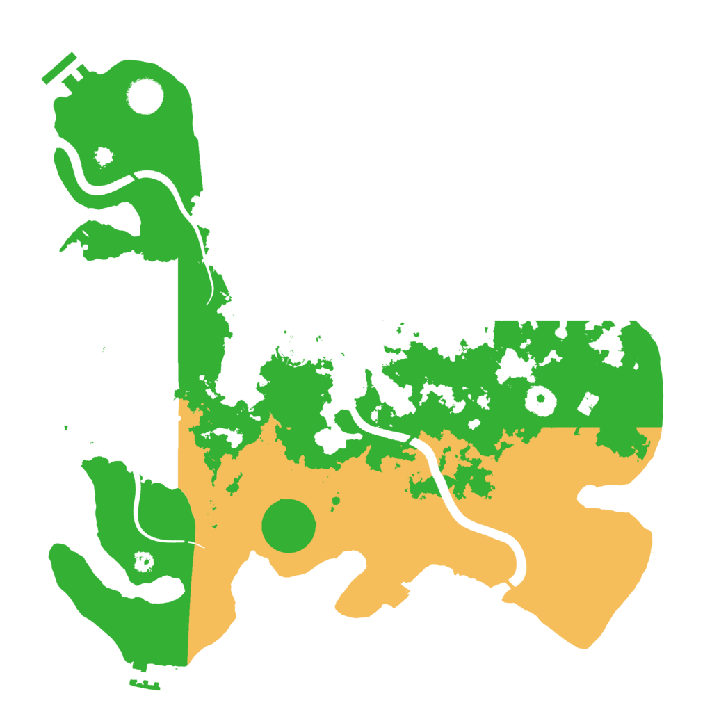 Biome Rust Map: Procedural Map, Size: 3500, Seed: 554854762