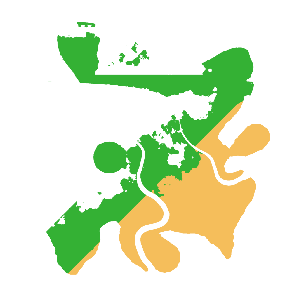 Biome Rust Map: Procedural Map, Size: 2500, Seed: 1477873872