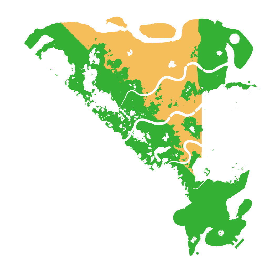 Biome Rust Map: Procedural Map, Size: 4600, Seed: 111608