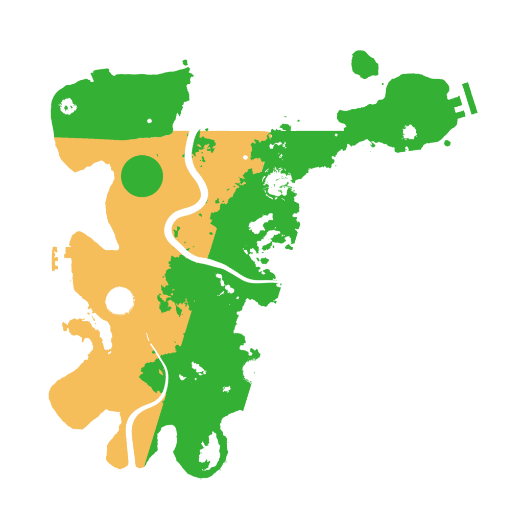Biome Rust Map: Procedural Map, Size: 3300, Seed: 6542