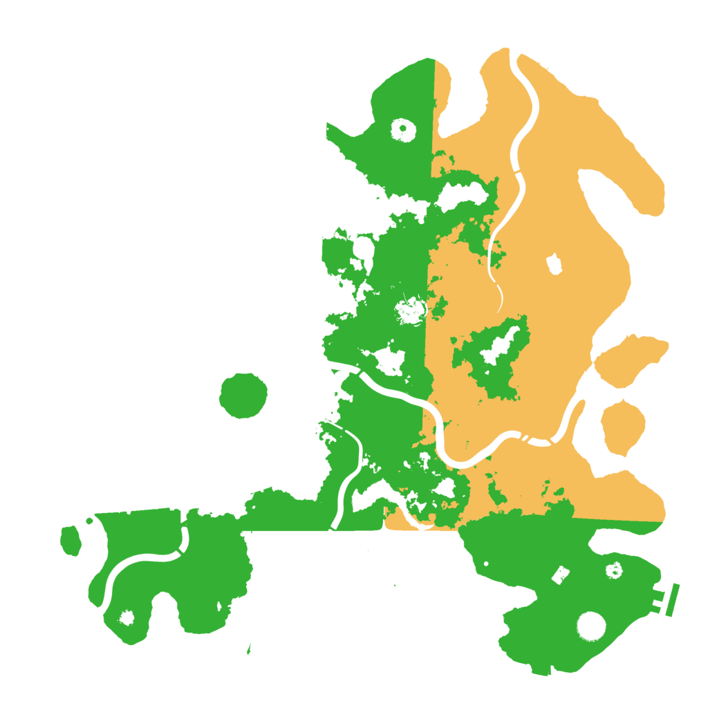 Biome Rust Map: Procedural Map, Size: 4300, Seed: 768945439