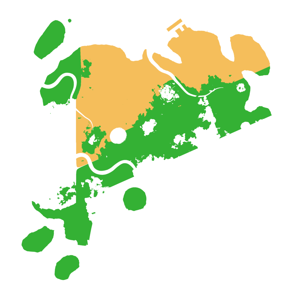 Biome Rust Map: Procedural Map, Size: 3500, Seed: 49963