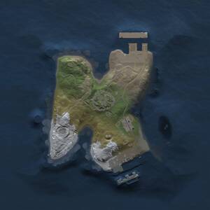 Thumbnail Rust Map: Procedural Map, Size: 1500, Seed: 2012258, 4 Monuments