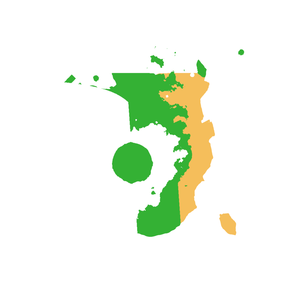 Biome Rust Map: Procedural Map, Size: 2001, Seed: 100