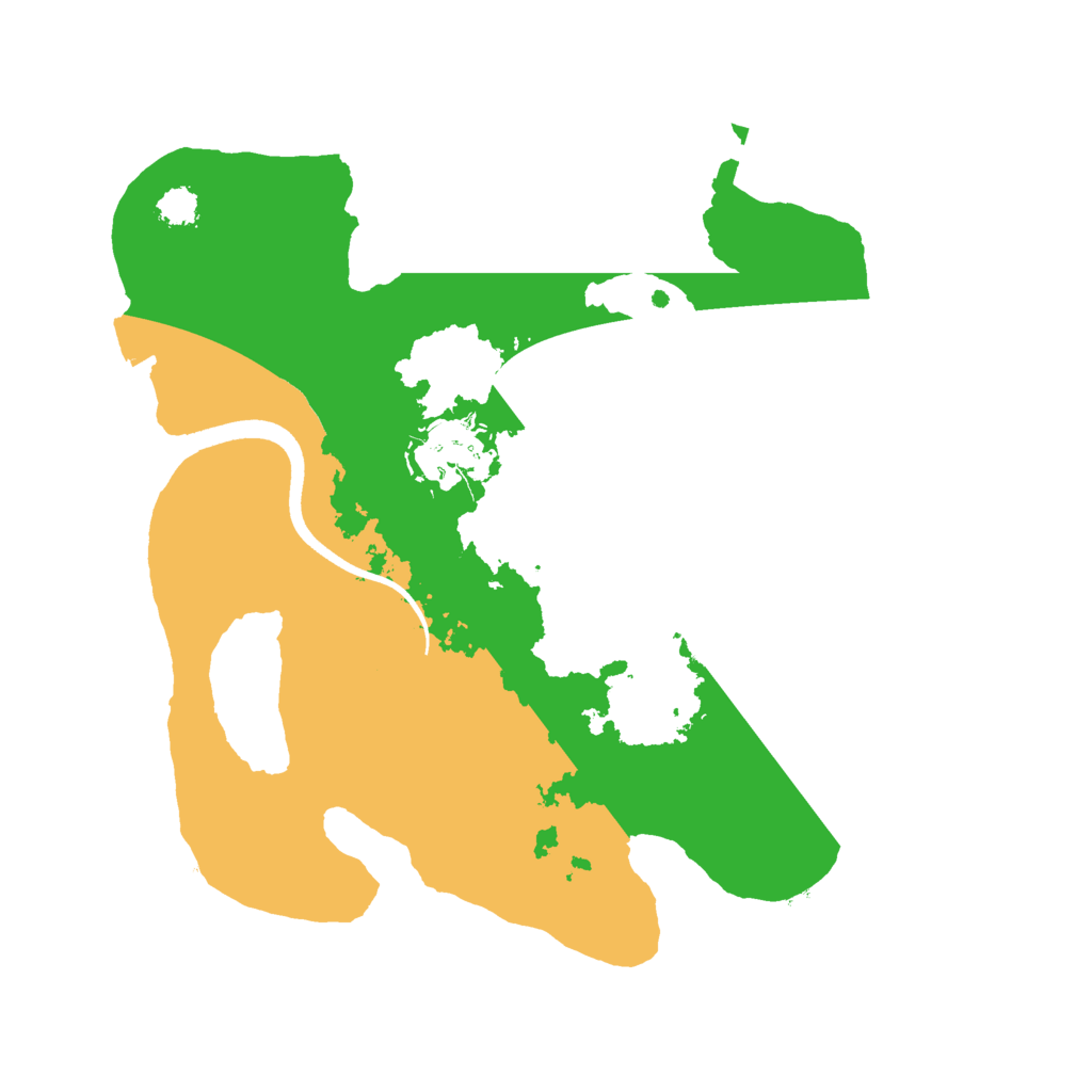 Biome Rust Map: Procedural Map, Size: 2500, Seed: 658887761