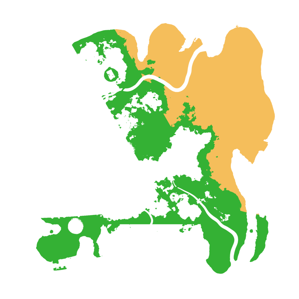 Biome Rust Map: Procedural Map, Size: 3500, Seed: 1585495722