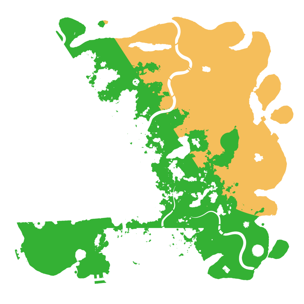 Biome Rust Map: Procedural Map, Size: 4500, Seed: 274190610